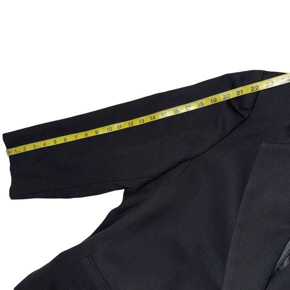 Pendleton Plus Women's Black One Button Blazer 100% Virgin Wool Sz 24W - Picture 6 of 10